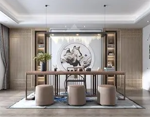 耒阳新中式风格茶室如何规划设计